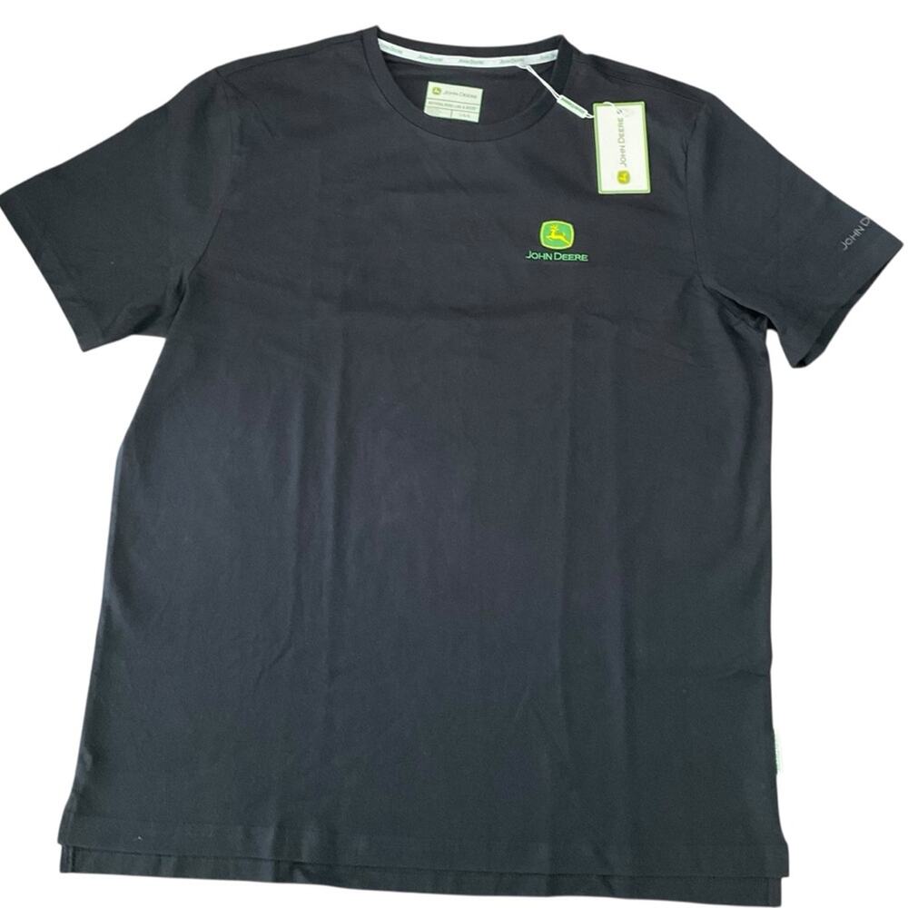 John Deere Men's Tee Shirt Black Size Large NWT